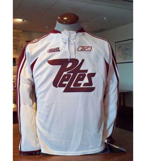 Custom OHL Peterborough Petes 2009-14 Home Hockey Jersey White